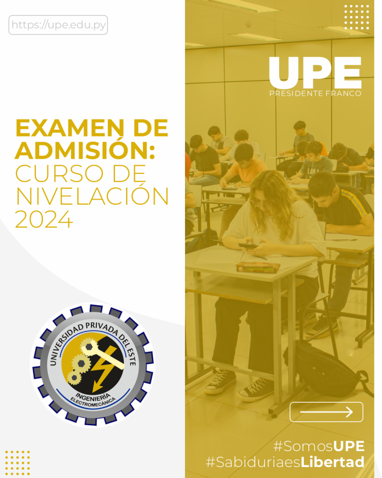 Examen de Admisión: Carrera de Ingeniería Electromecánica